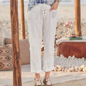 Sundance Gigi Pants --White eyelet lace NWT-XXL